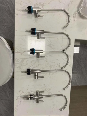 Brushed Brass Sink Faucet Kitchen Single Hole Bathroom Water Filter Spare Parts